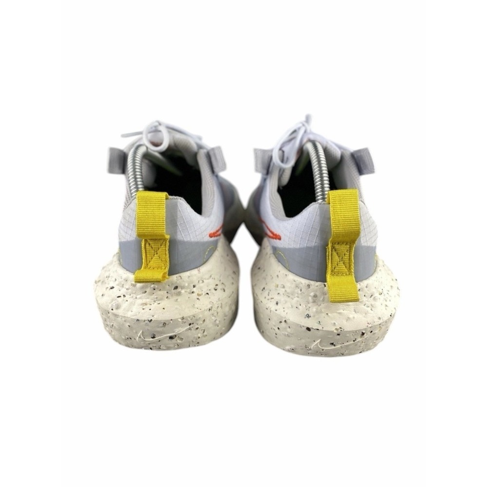 Nike Men's Light Blue Sneakers with Purple Swoosh and Yellow Heel Tab - Picture 6 of 9